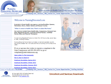 Tablet Screenshot of nursingpersonnel.com